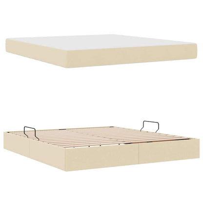 Opbergbed met matras met matras Crème 180 x 200 cm Polyester