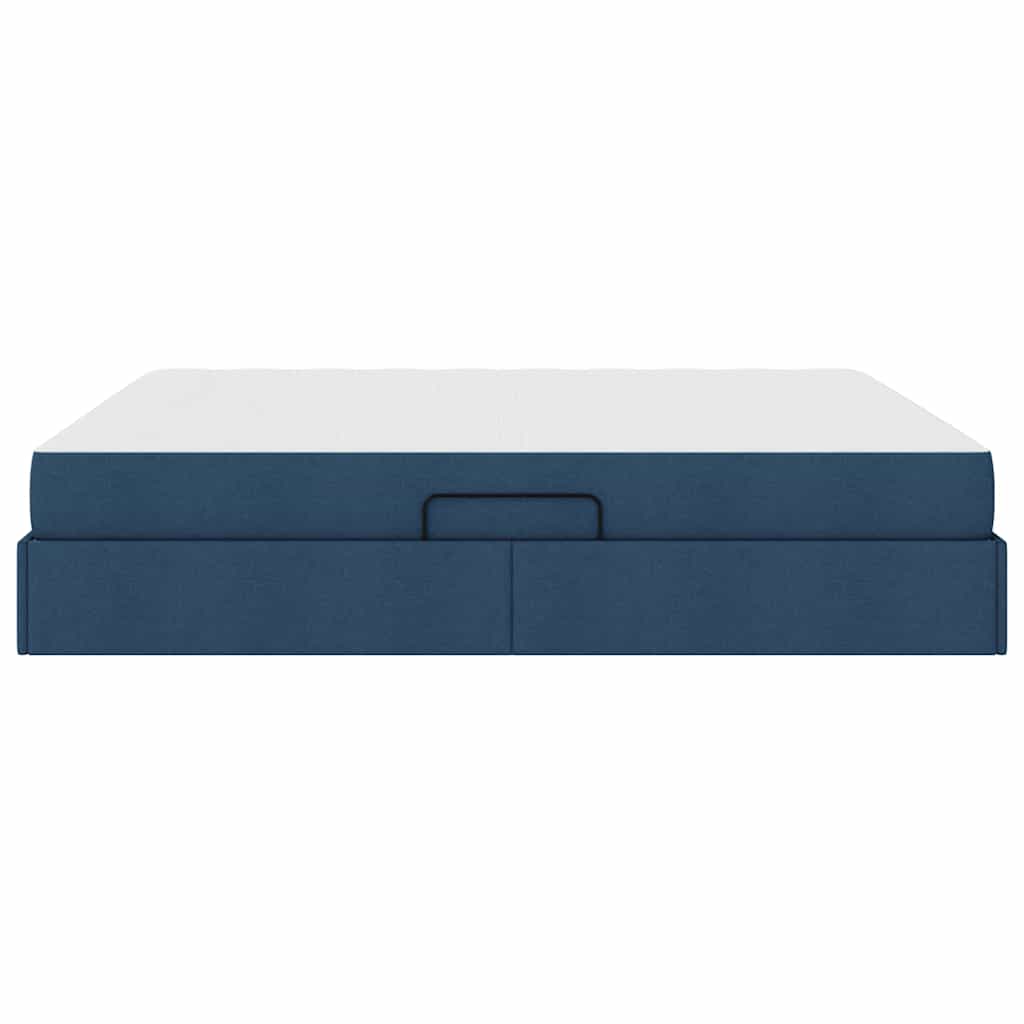 Opbergbed met matras met matras Blauw 180 x 200 cm Polyester