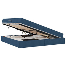 Opbergbed met matras met matras Blauw 200 x 200 cm Polyester