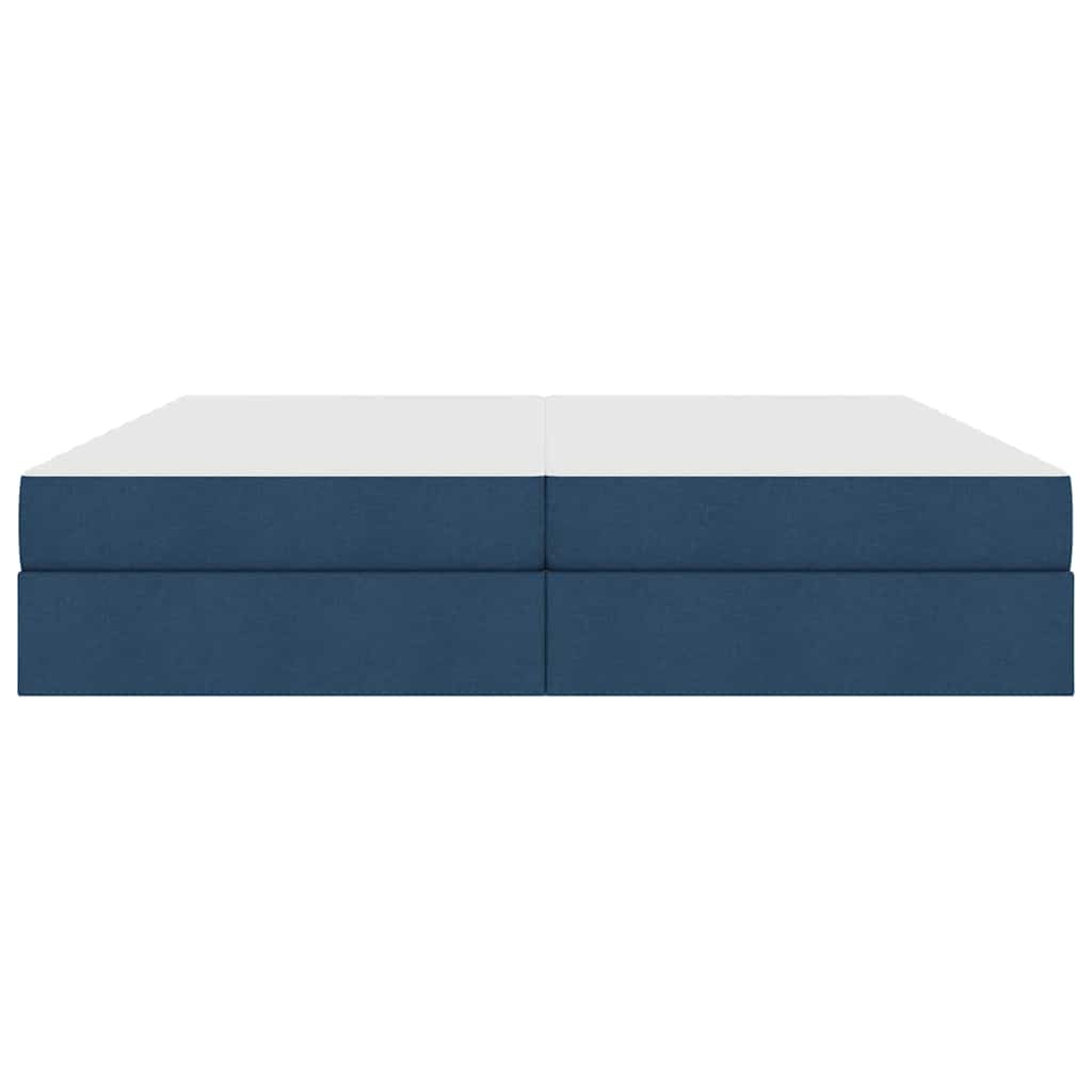 Opbergbed met matras met matras Blauw 200 x 200 cm Polyester