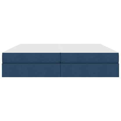 Opbergbed met matras met matras Blauw 200 x 200 cm Polyester