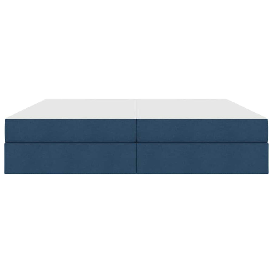 Opbergbed met matras met matras Blauw 200 x 200 cm Polyester