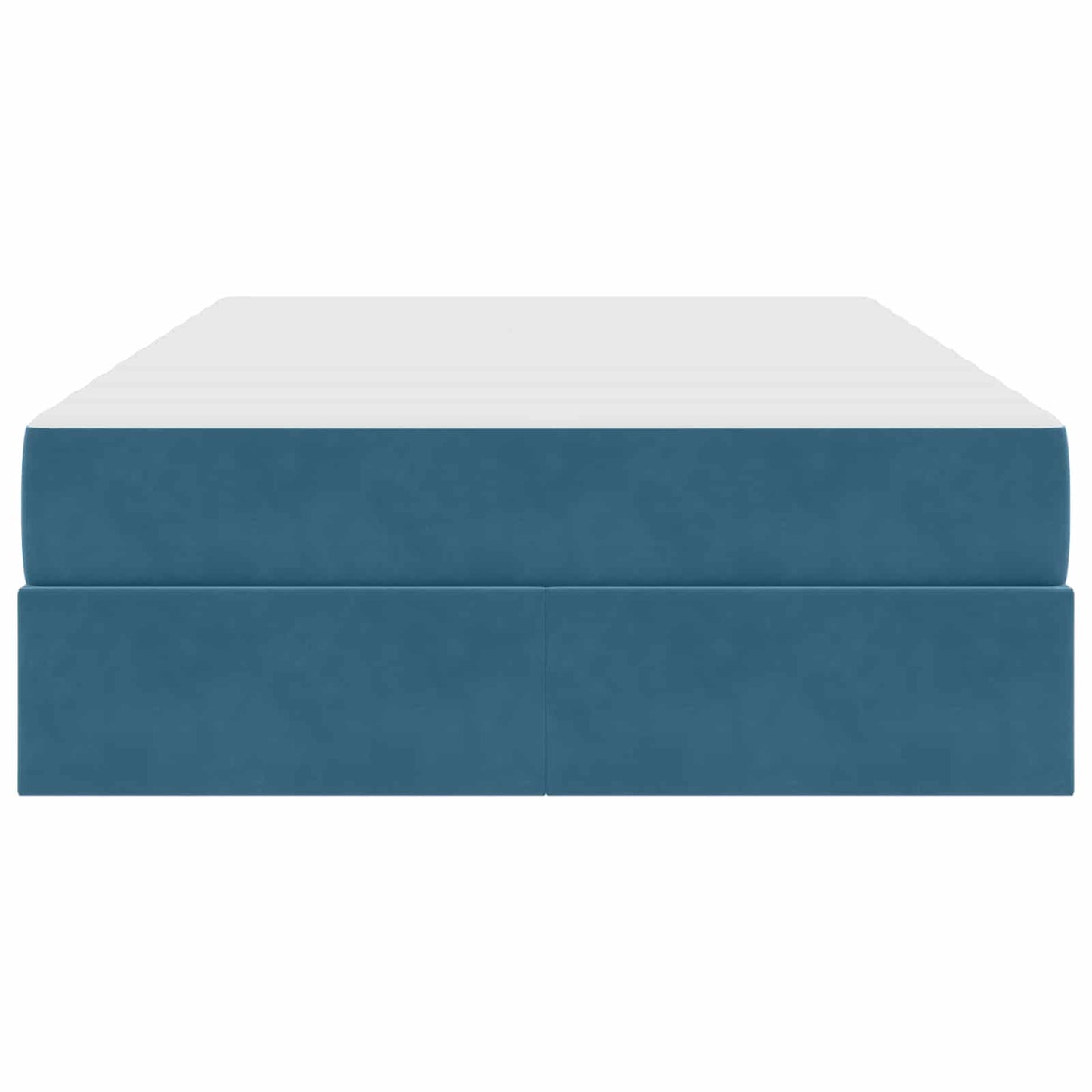 Opbergbed met matras met matras Blauw 120 x 190 cm Fluweel
