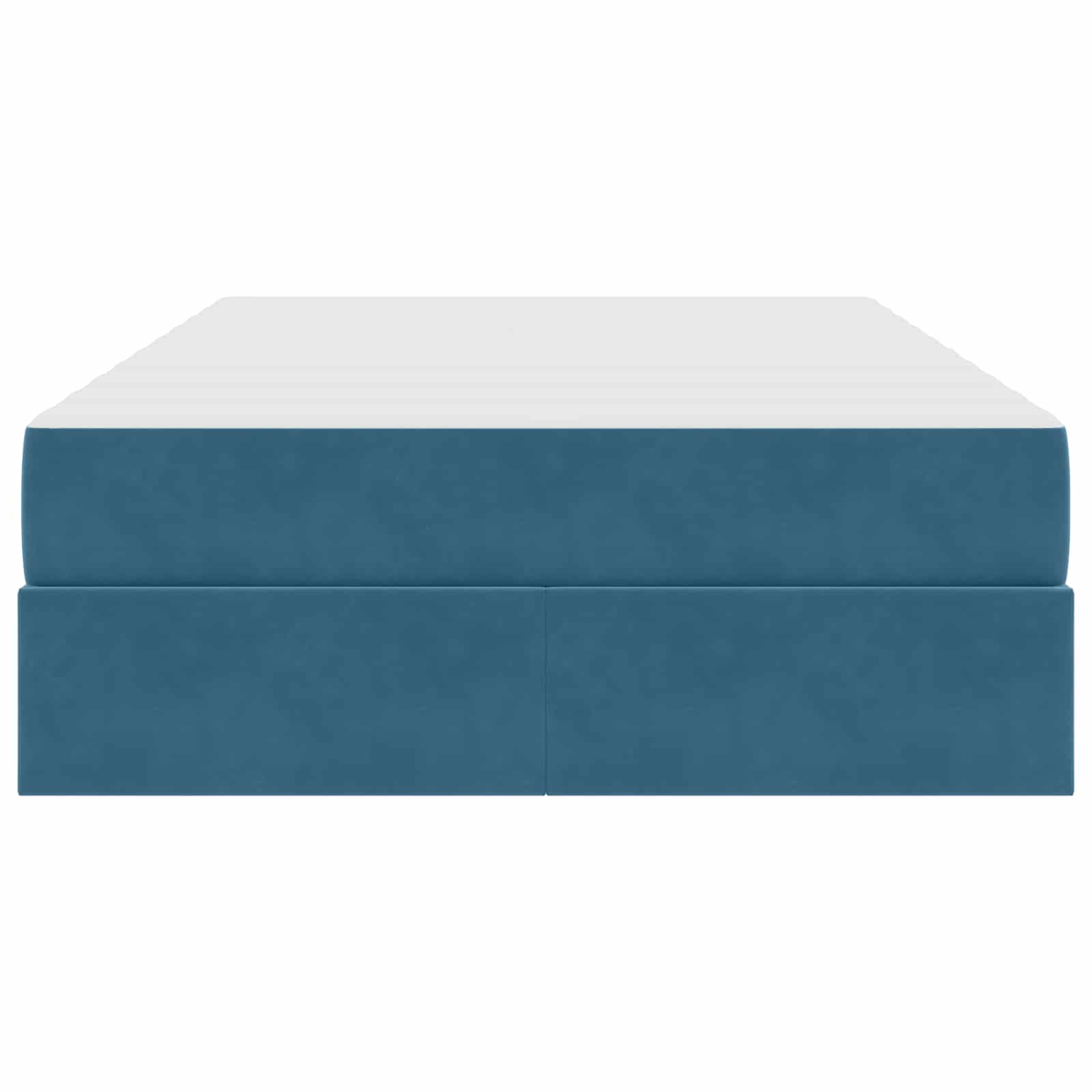 Opbergbed met matras met matras Blauw 120 x 190 cm Fluweel