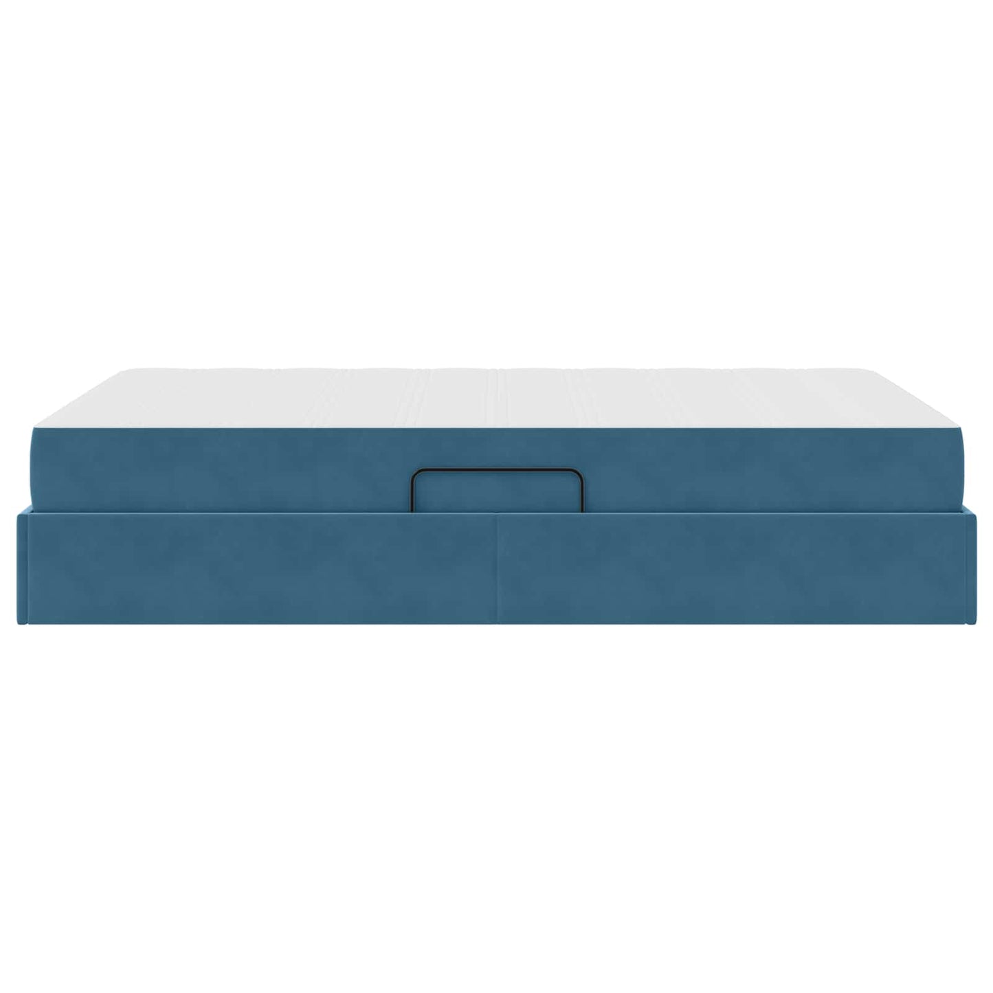 Opbergbed met matras met matras Blauw 120 x 190 cm Fluweel