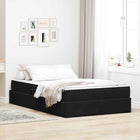 Opbergbed met matras 120x200 cm zwart fluweel