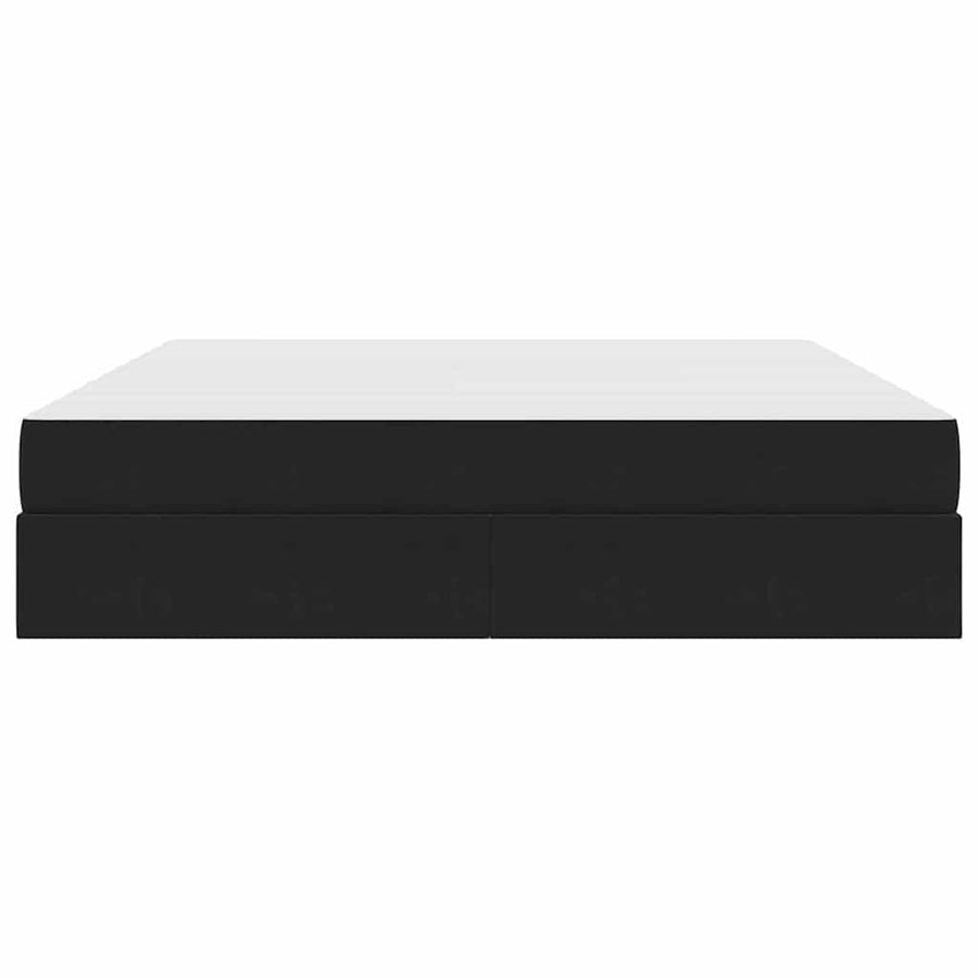 Opbergbed met matras met matras Zwart 180 x 200 cm Fluweel