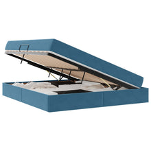 Opbergbed met matras Donkerblauw 180 x 200 cm Fluweel