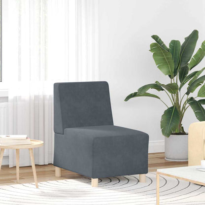 Bankstoelen 2 pcs Donkergrijs 55 x 74 x 82 cm Fluweel