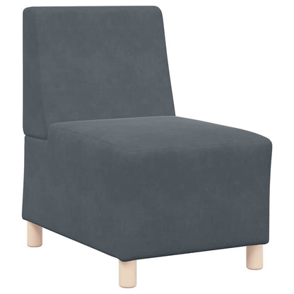 Bankstoelen 2 pcs Donkergrijs 55 x 74 x 82 cm Fluweel