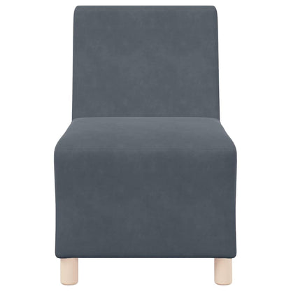 Bankstoelen 2 pcs Donkergrijs 55 x 74 x 82 cm Fluweel