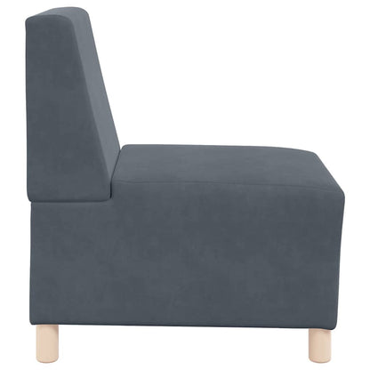 Bankstoelen 2 pcs Donkergrijs 55 x 74 x 82 cm Fluweel