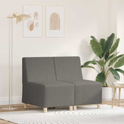 Modulaire bank armloos lichtgrijs 55x74x82 cm