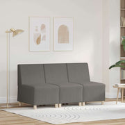 Modulaire bank armloos lichtgrijs 55x74x82 cm