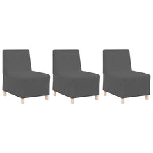 Sofa Chiar 3 pcs Donkergrijs 55 x 74 x 82 cm Katoenen stof