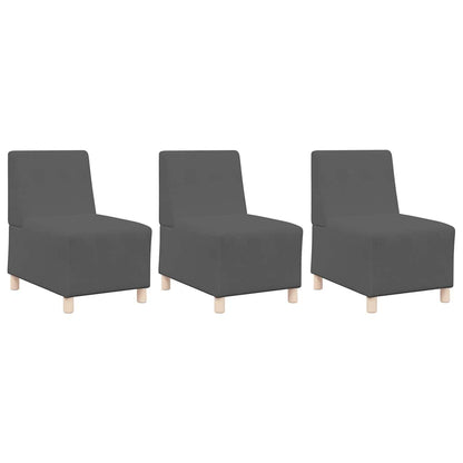 Sofa Chiar 3 pcs Donkergrijs 55 x 74 x 82 cm Katoenen stof