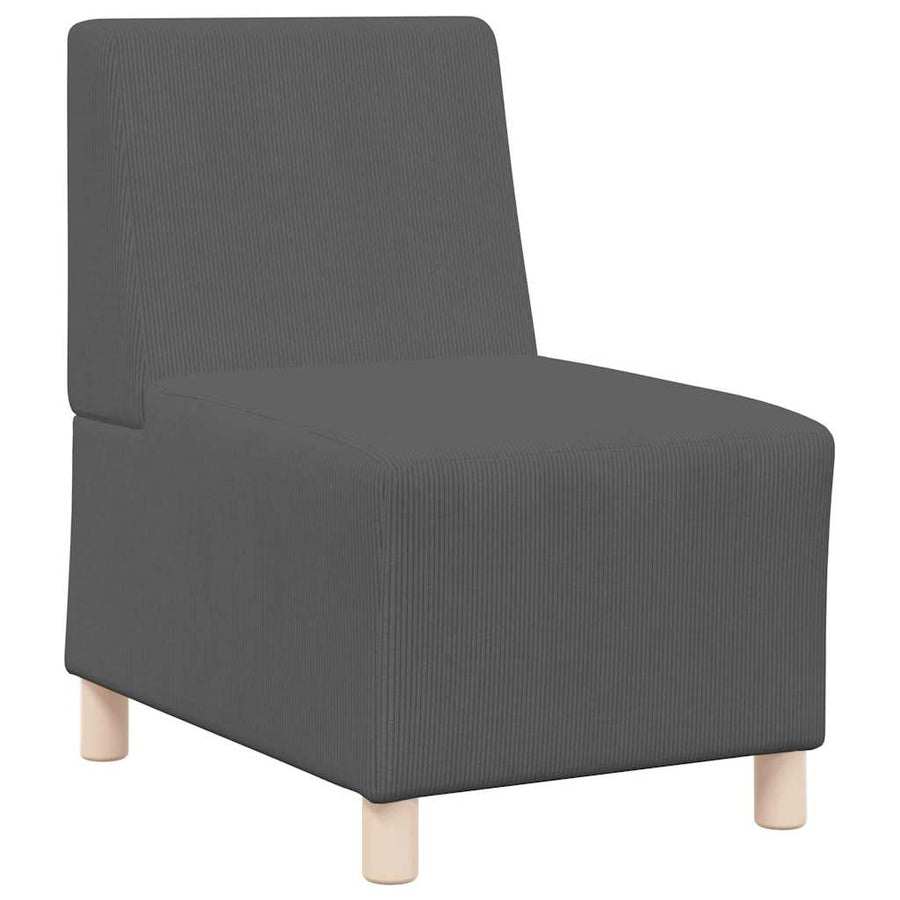 Sofa Chiar 3 pcs Donkergrijs 55 x 74 x 82 cm Katoenen stof
