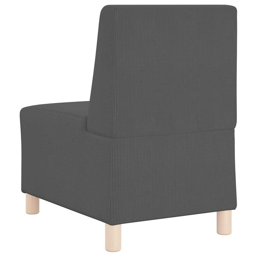 Sofa Chiar 3 pcs Donkergrijs 55 x 74 x 82 cm Katoenen stof