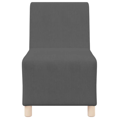 Sofa Chiar 3 pcs Donkergrijs 55 x 74 x 82 cm Katoenen stof