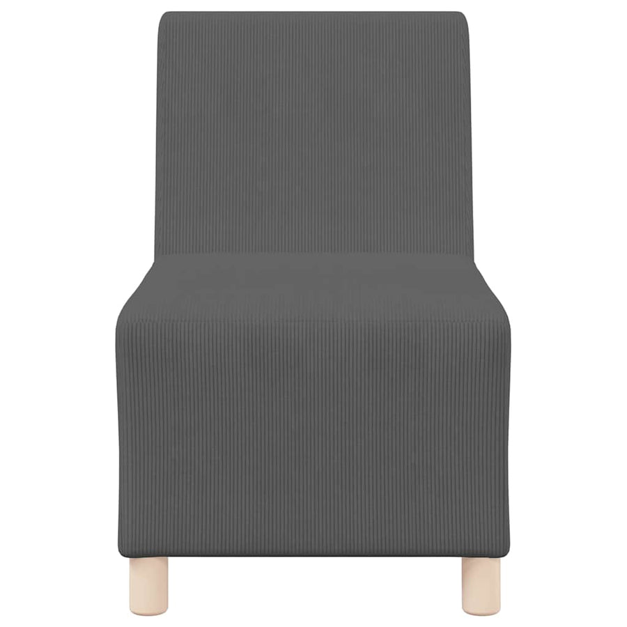 Sofa Chiar 3 pcs Donkergrijs 55 x 74 x 82 cm Katoenen stof