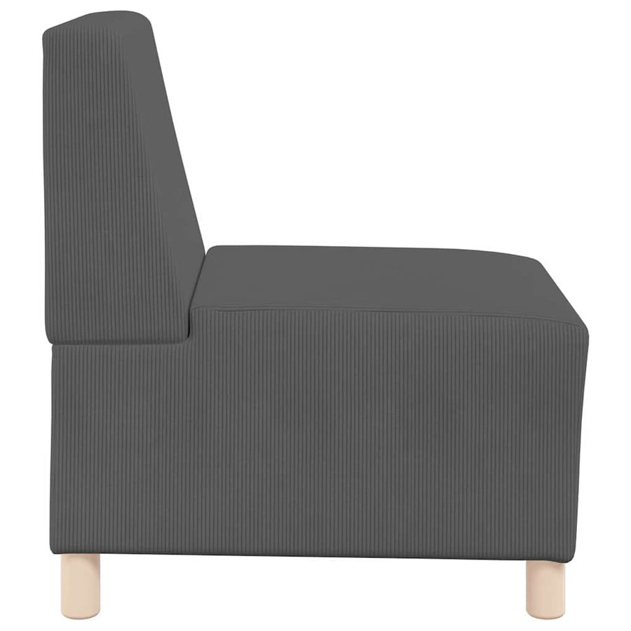 Sofa Chiar 3 pcs Donkergrijs 55 x 74 x 82 cm Katoenen stof