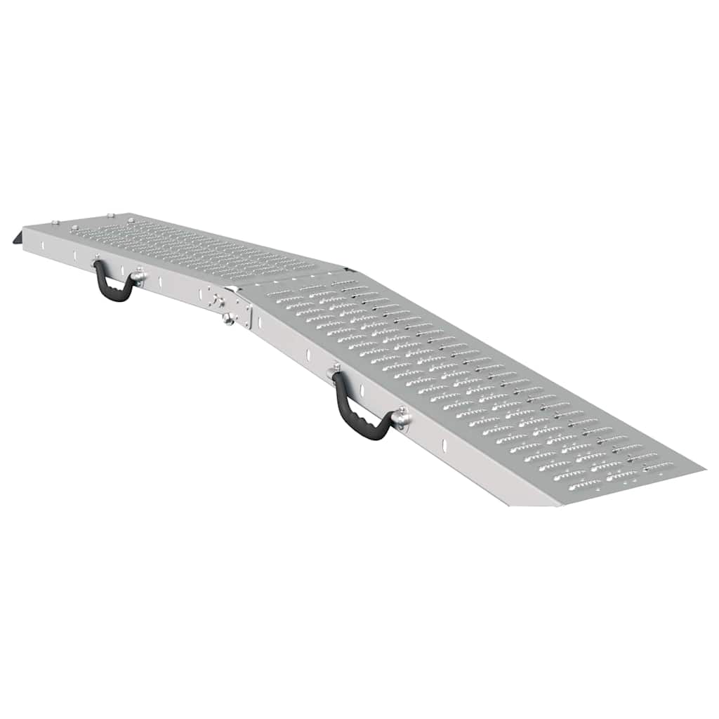 Laad Ramp 2 pcs Zilver 166 x 22,5 x 4,5 cm Gegalvaniseerd staal