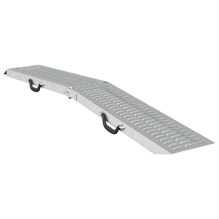 Laad Ramp 2 pcs Zilver 166 x 22,5 x 4,5 cm Gegalvaniseerd staal