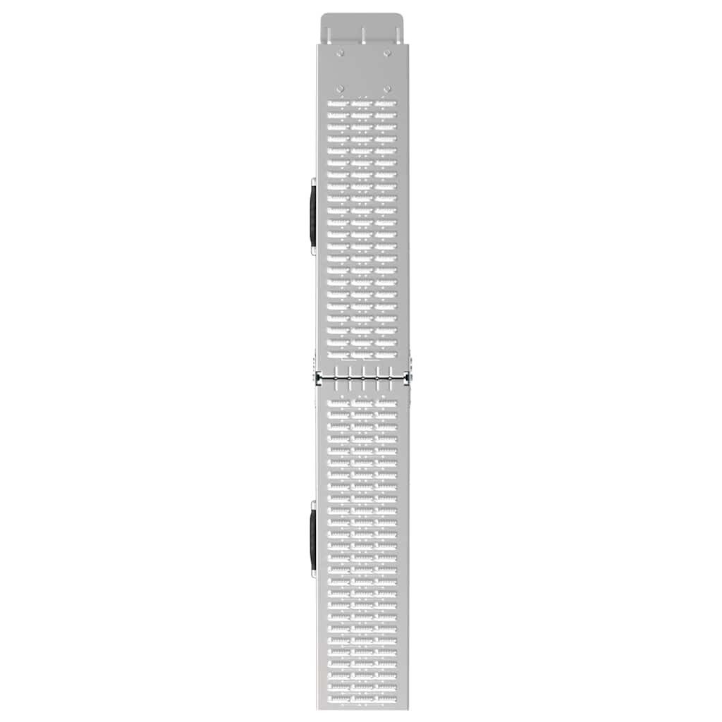Laad Ramp 2 pcs Zilver 166 x 22,5 x 4,5 cm Gegalvaniseerd staal