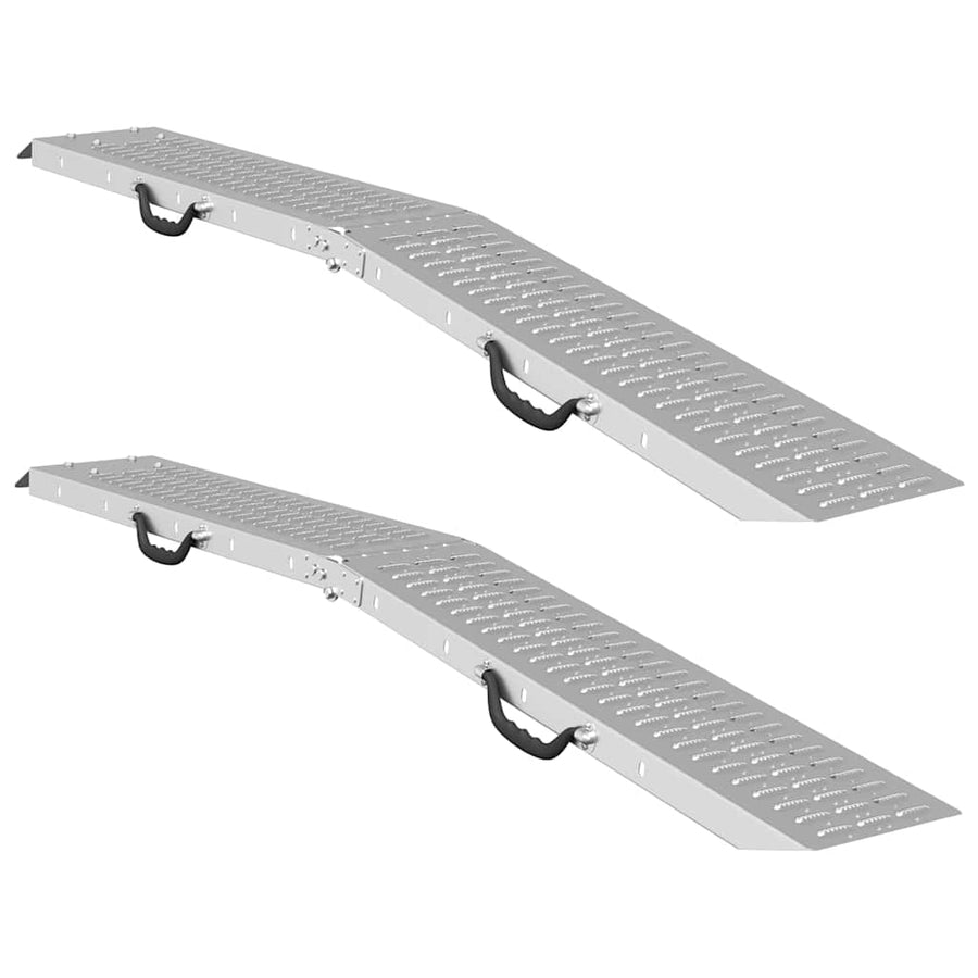 Laad Ramp 2 pcs Zilver 185 x 22,5 x 4,5 cm Gegalvaniseerd staal