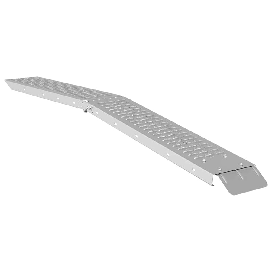 Laad Ramp 2 pcs Zilver 185 x 22,5 x 4,5 cm Gegalvaniseerd staal