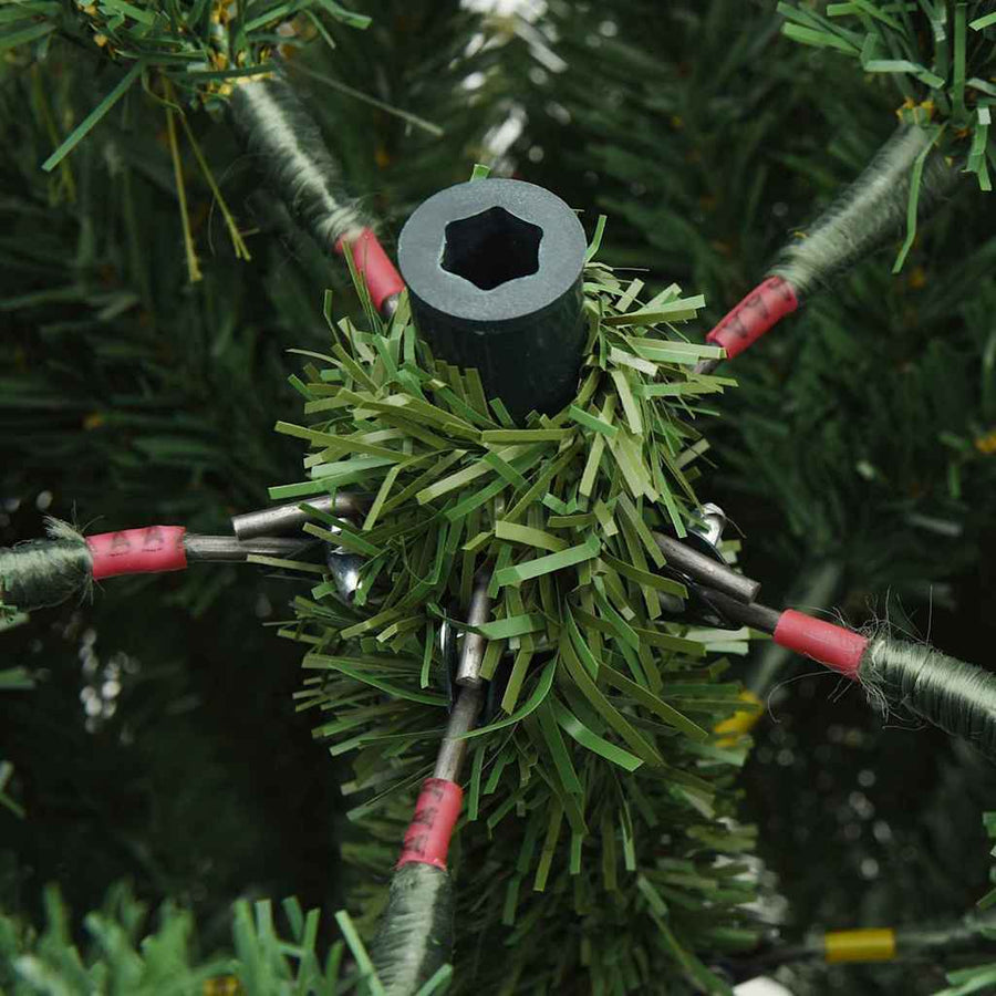 Kunstmatige Inklapbare Kerstboom Pvc, Pe En Staal 240 cm