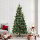 Artificial Collapsible Christmas Tree PVC, PE and Steel 240 cm