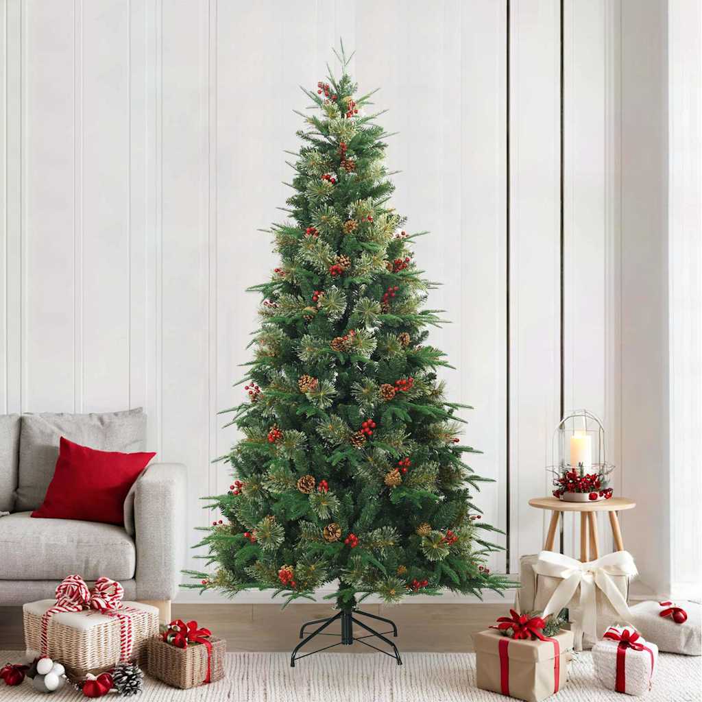 Kunstmatige Inklapbare Kerstboom Pvc, Pe En Staal 240 cm