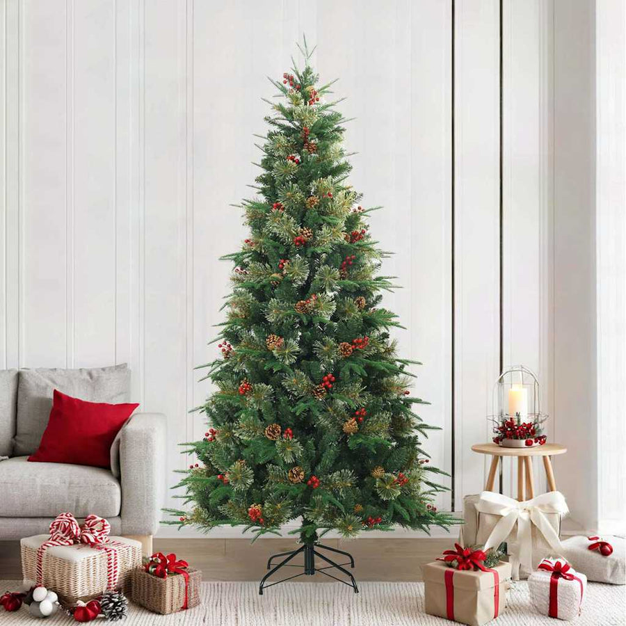 Kunstmatige Inklapbare Kerstboom Pvc, Pe En Staal 240 cm