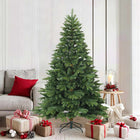Kunstkerstboom 180 cm groen PVC PE staal inklapbaar
