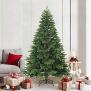 Kerstboom 210 cm groen PVC PE staal inklapbaar