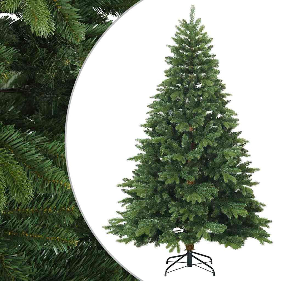 Kunstmatige Inklapbare Kerstboom Groen 210 cm PVC, PE en staal