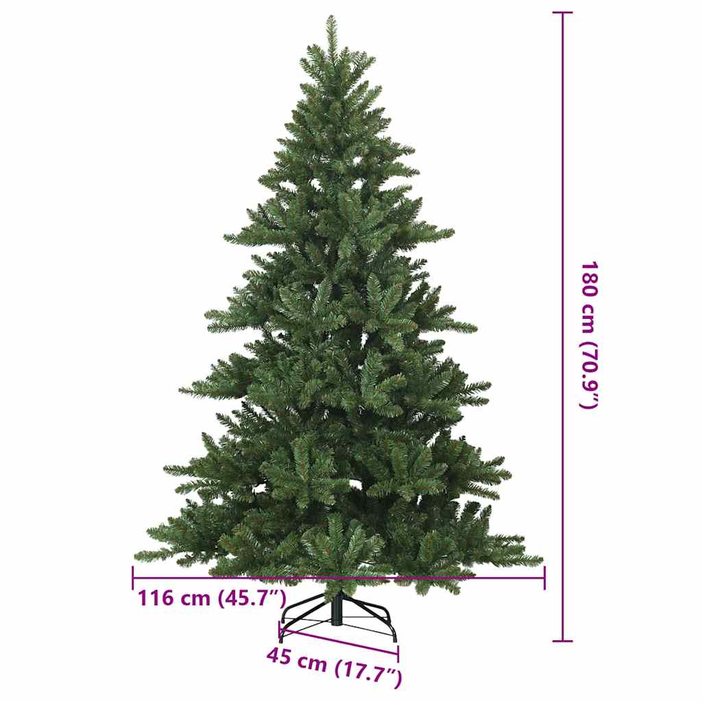 Kunstmatige Inklapbare Kerstboom Groen 180 cm PVC, staal
