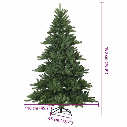 Kunstmatige Inklapbare Kerstboom Groen 180 cm PVC, staal