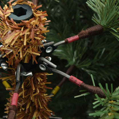 Kunstmatige Inklapbare Kerstboom Groen 240 Cm Pvc, Staal
