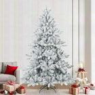 Kunstkerstboom 240 cm sneeuw effect wit