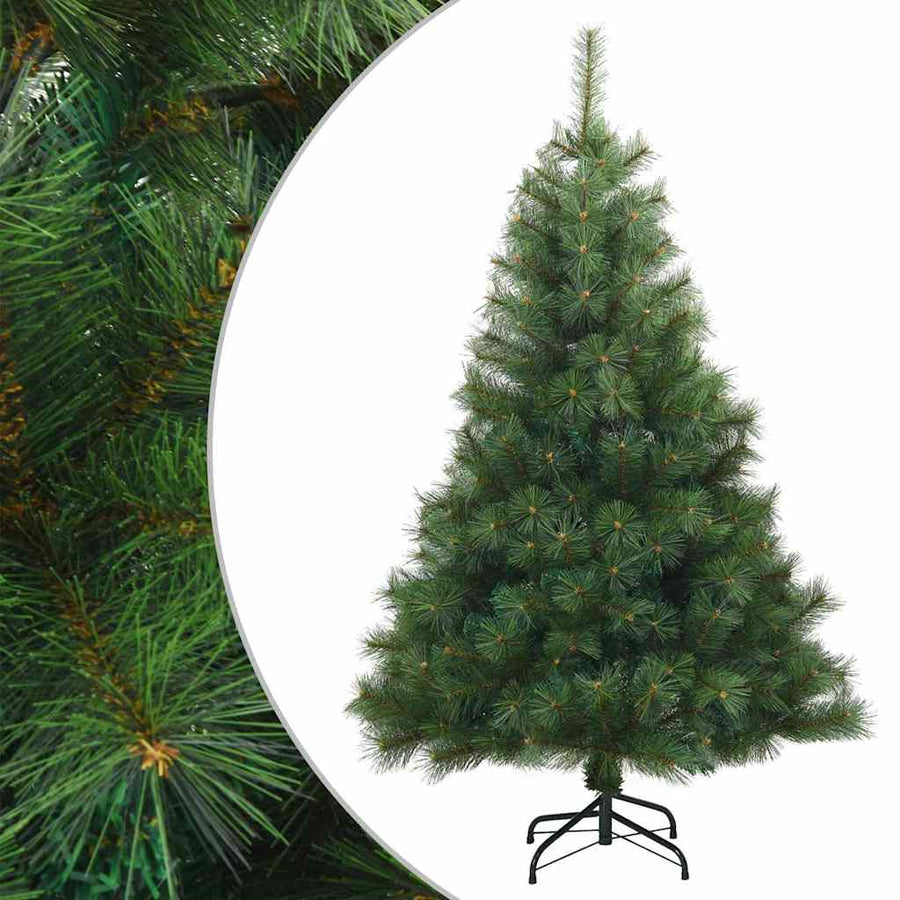 Kunstmatige Inklapbare Kerstboom Groen 120 cm PVC, staal