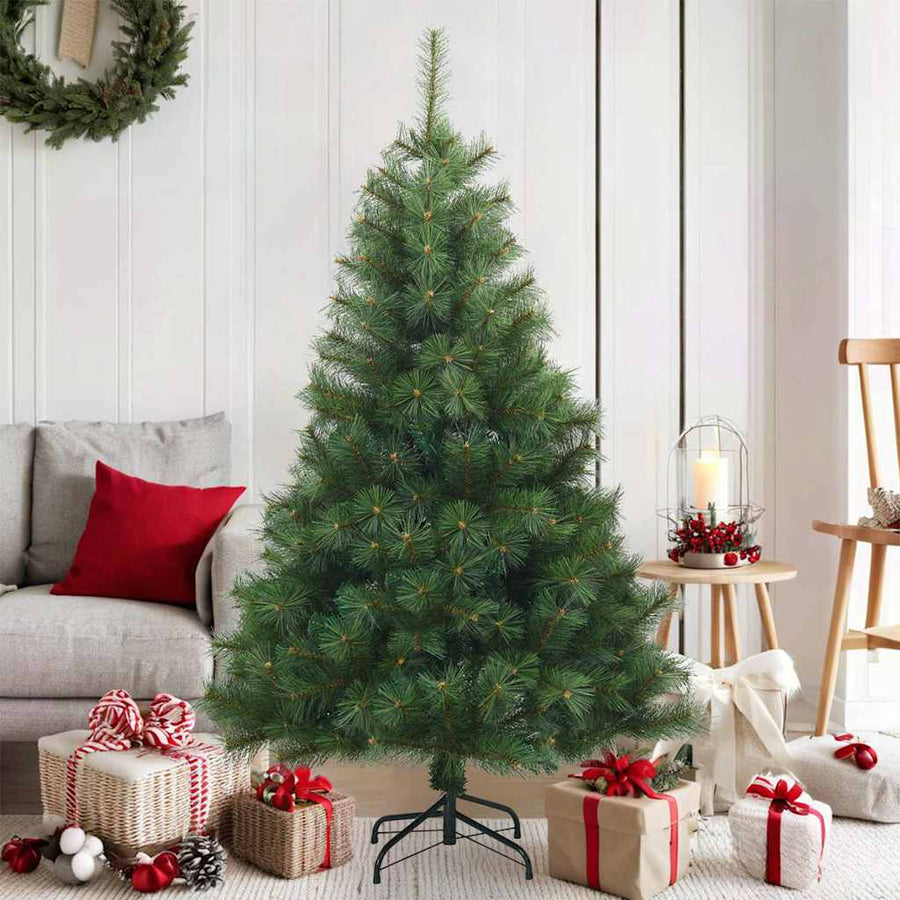 Kunstmatige Inklapbare Kerstboom Groen 150 cm PVC, staal