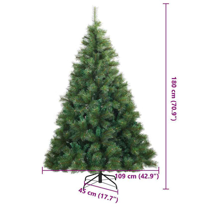Kunstmatige Inklapbare Kerstboom Groen 180 cm PVC, staal