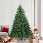 Kerstboom inklapbaar 210 cm PVC staal groen