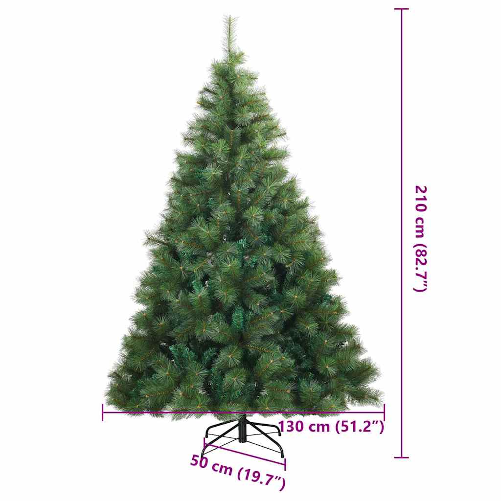 Kunstmatige Inklapbare Kerstboom Pvc, Staal 210 cm