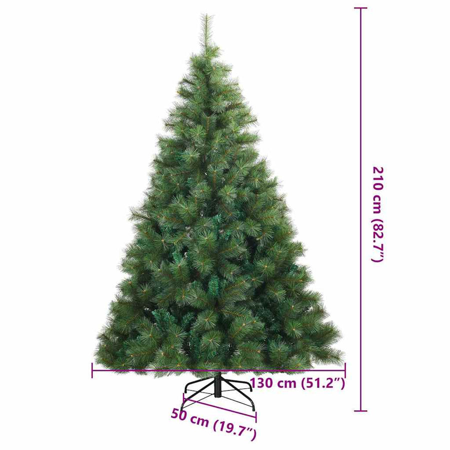 Kunstmatige Inklapbare Kerstboom Pvc, Staal 210 cm