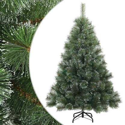 Moderne Kunststof Scharnierende Kerstboom Sneeuw Bedekt Wit