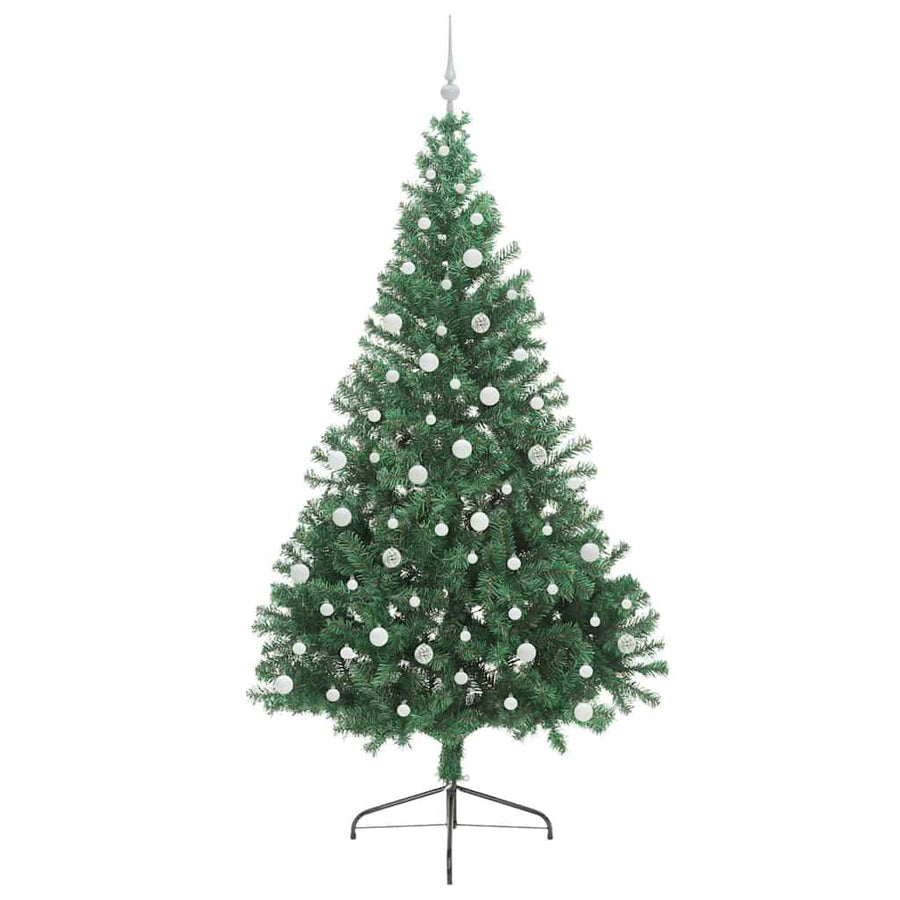 Kunstmatig Voorverlicht Kerstboom met 300 LED Groen 240 cm PVC
