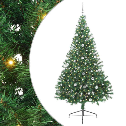 Kunstmatig Voorverlicht Kerstboom met 300 LED Groen 240 cm PVC